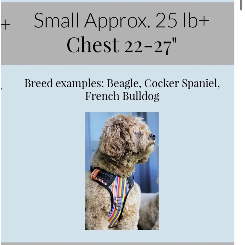 Lucky Live Dog Easy Walker Blackbird Harness – Multi Color – Size Small - Picture 2 of 6